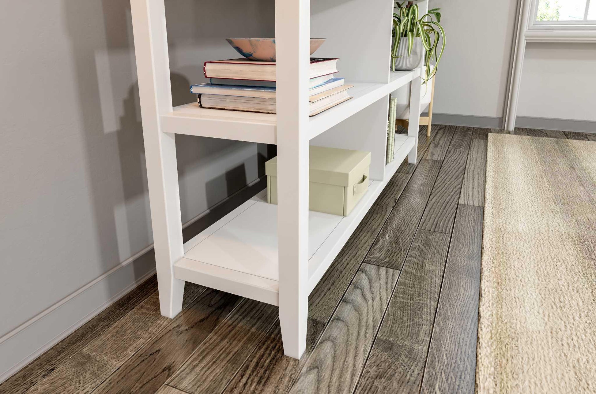 30" Bookcase with 2 Shelves in White - AFS