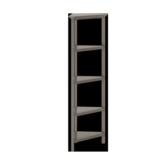 60" Bookcase with 2 Shelves in Washed Grey - AFS