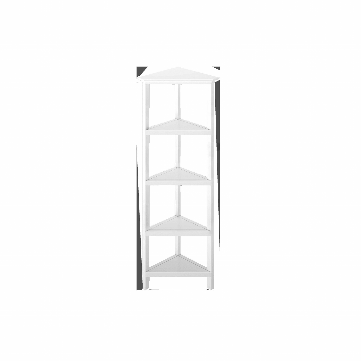 60" Bookcase with 2 Shelves in White - AFS