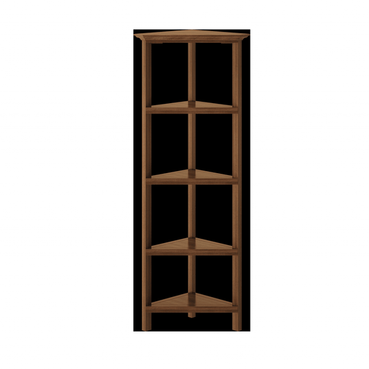 60" Bookcase with 4 Shelves in Walnut - AFS