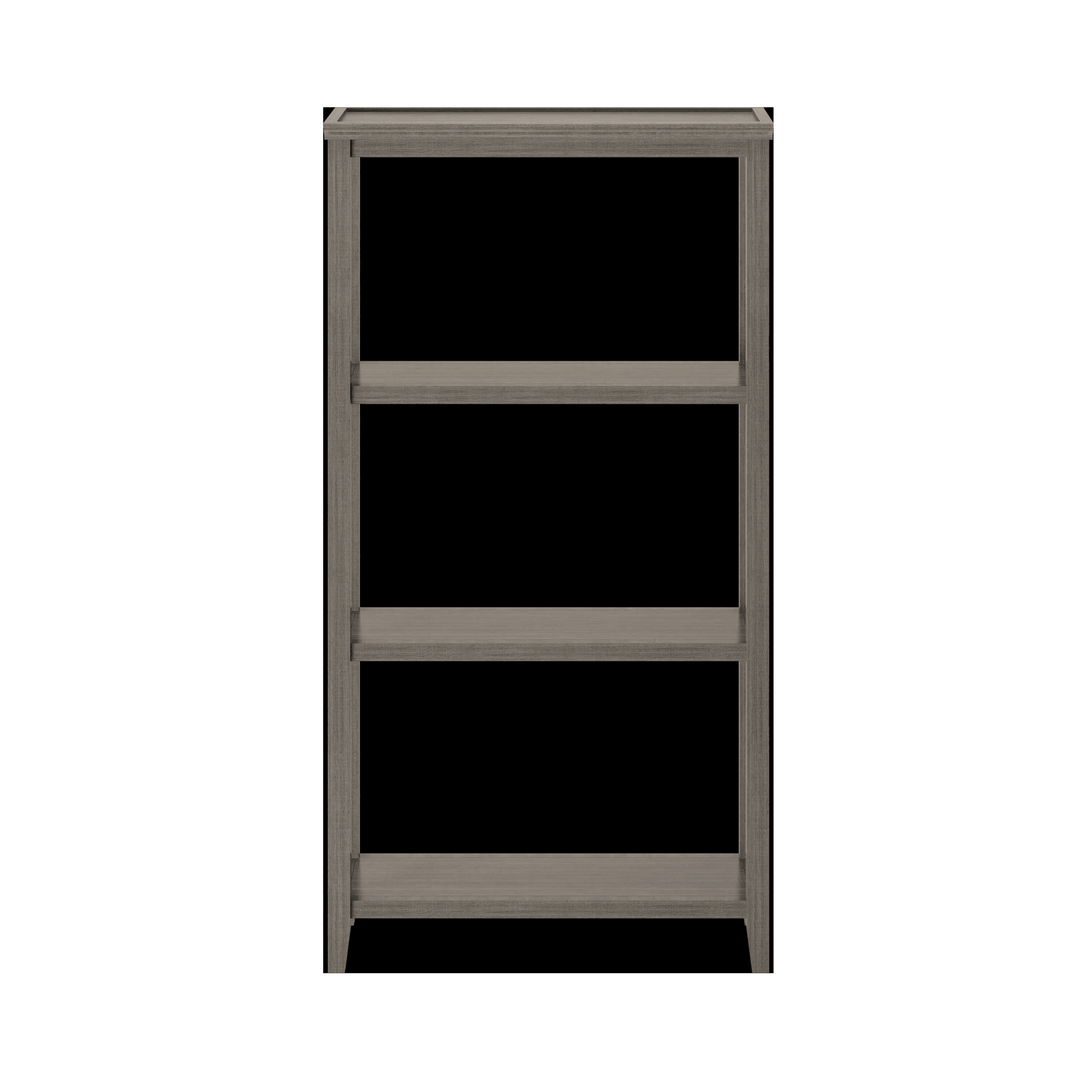 60" Bookcase with 2 Shelves in Washed Grey - AFS