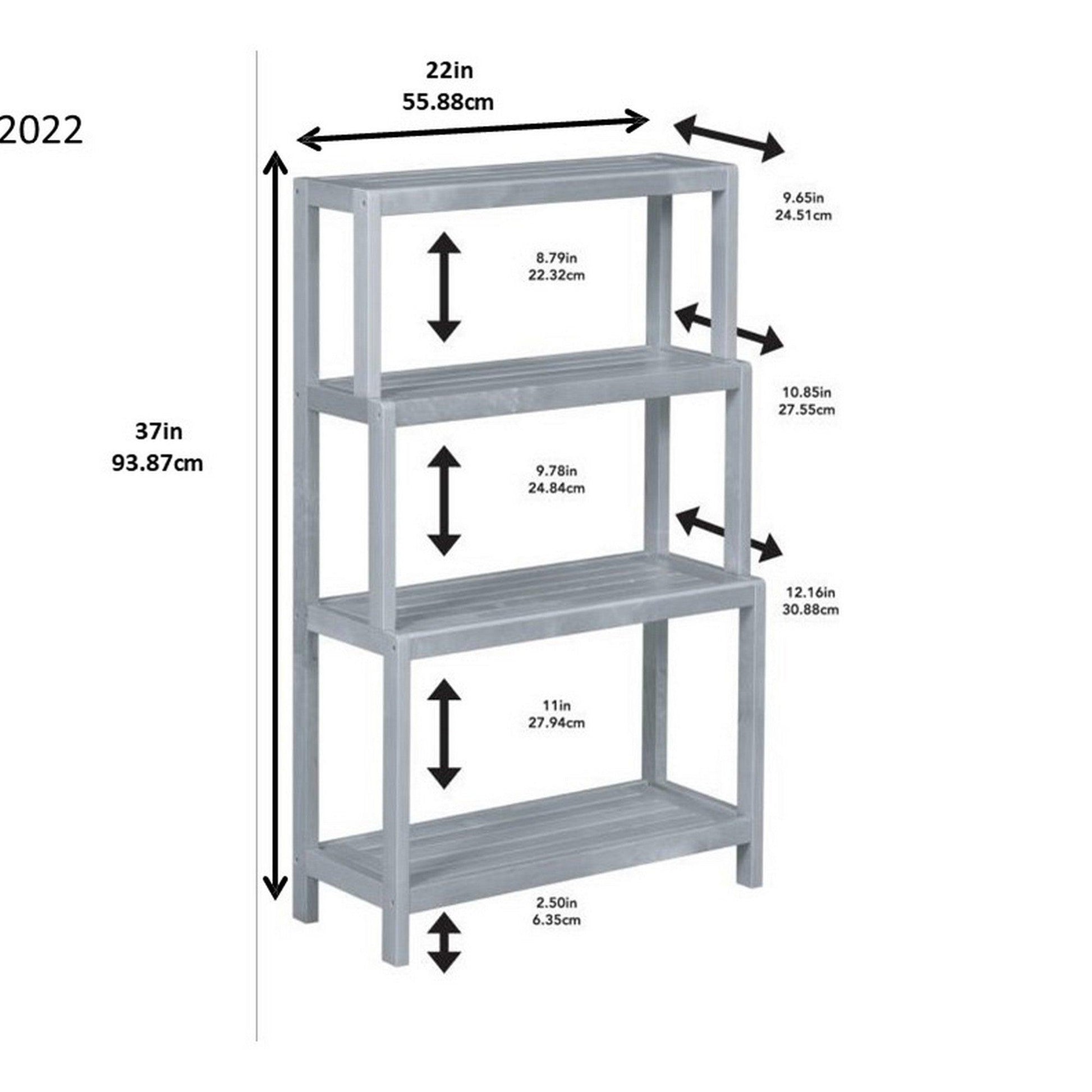 37" Bookcase with 4 Shelves in Espresso - AFS