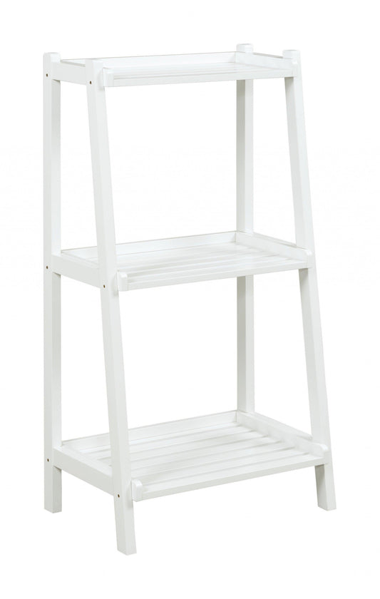 42" Bookcase with 3 Shelves in White - AFS