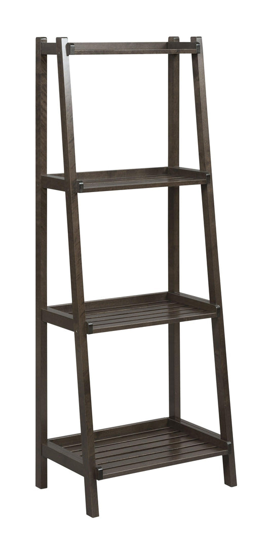 60" Ladder Bookcase with 4 Shelves in Espresso - AFS