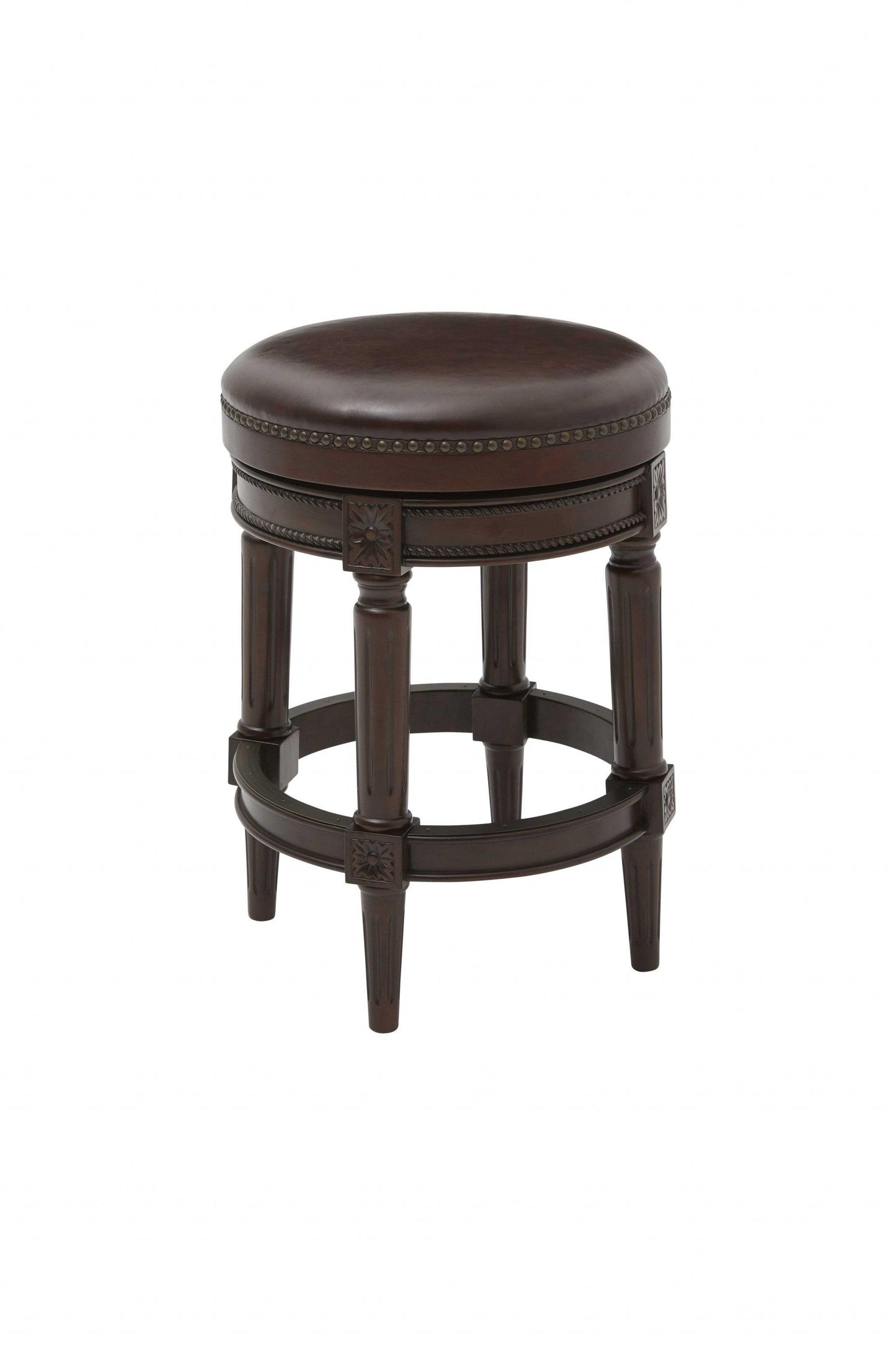 Counter Height Stool in Distressed Walnut Finished - AFS