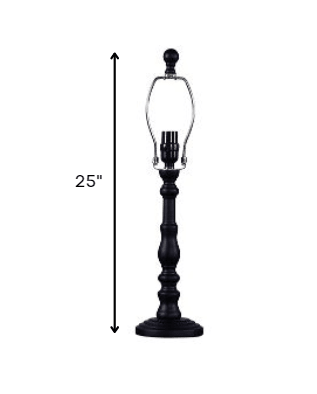 Black Classic Urn Shape Table Lamp Base - AFS