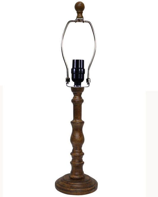 Brown Classic Candle Stick Shape Table Lamp Base - AFS