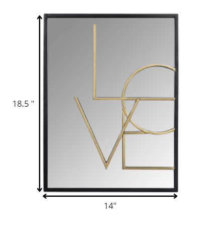 Love Layered Modern Wall Mirror - AFS