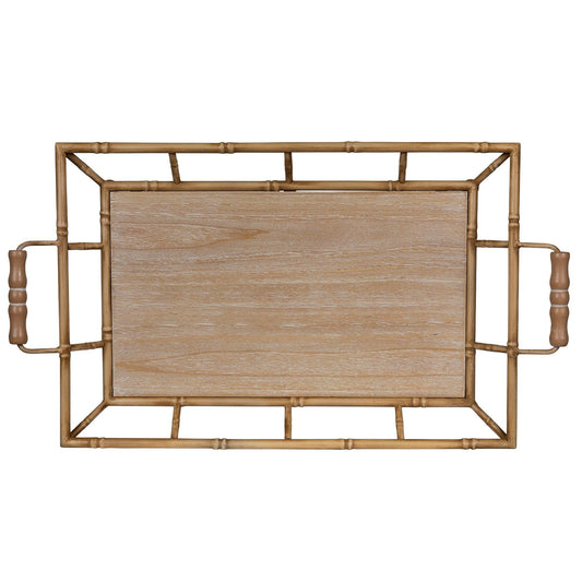 Tropical Wooden Bamboo Tray - AFS