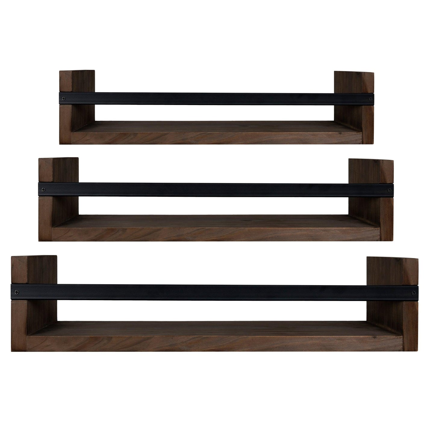 Set of 3 Rustic Floating Shelves - AFS