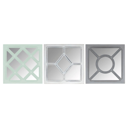 Set of 3 Geometric Wall Mirrors - AFS