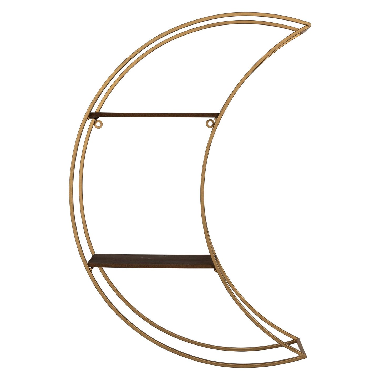 Gold Half Moon Floating Shelf - AFS