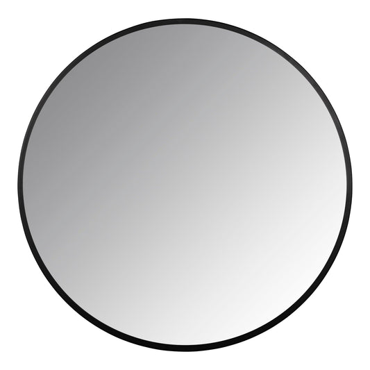 Minimalist Black Round Wall Mirror - AFS