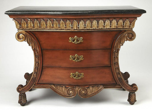 Traditional Style Carved Desk - AFS