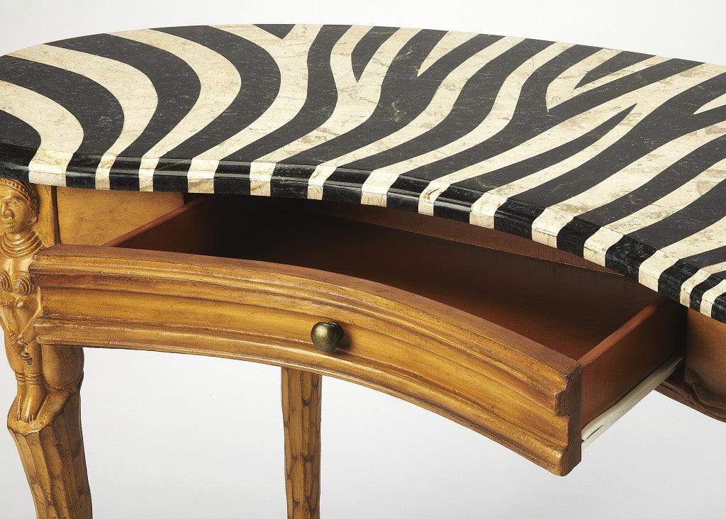 Exotic Zebra Curved Multifunctional Laptop Desk - AFS