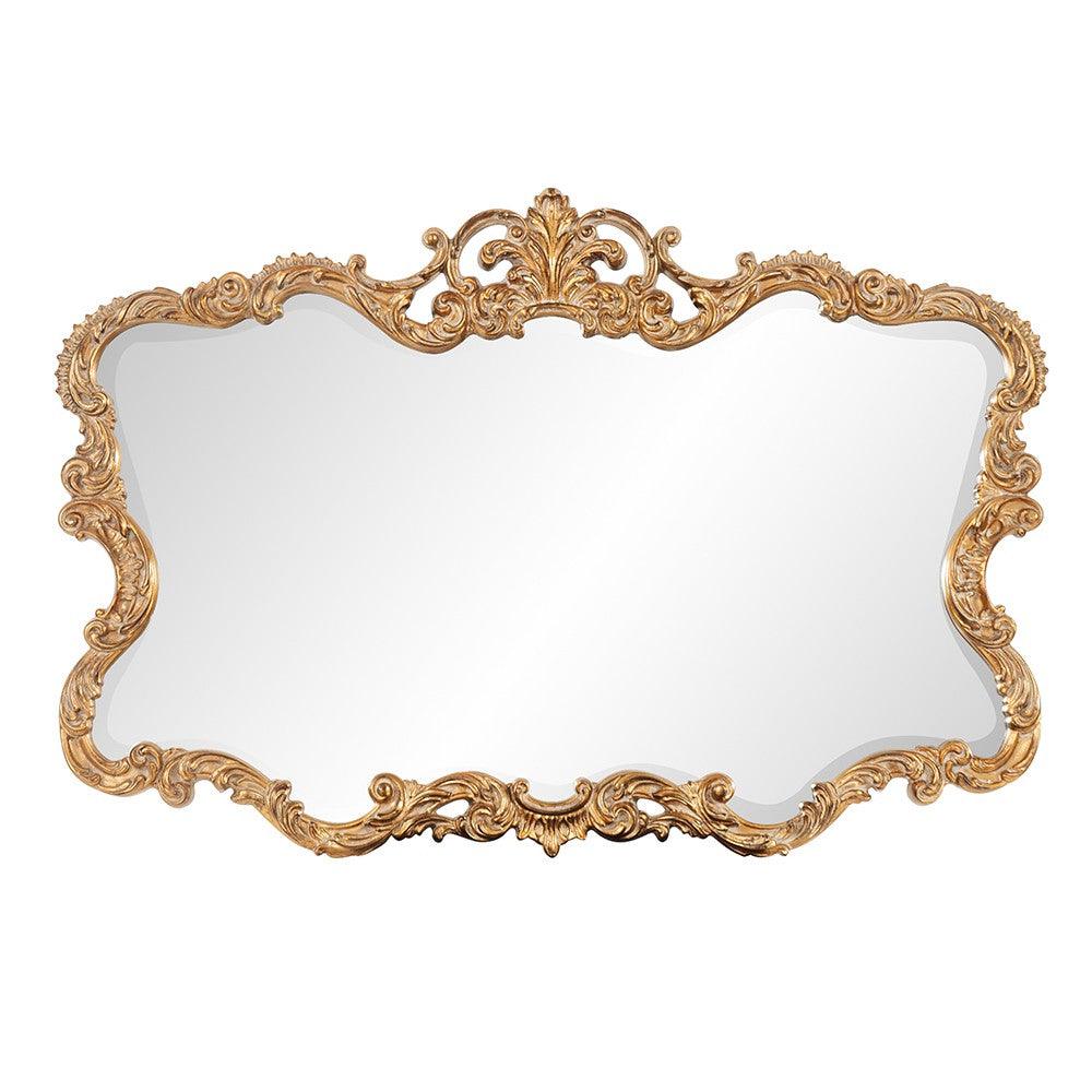 Gold Leaf Mirror with Decorative Textured Frame - AFS