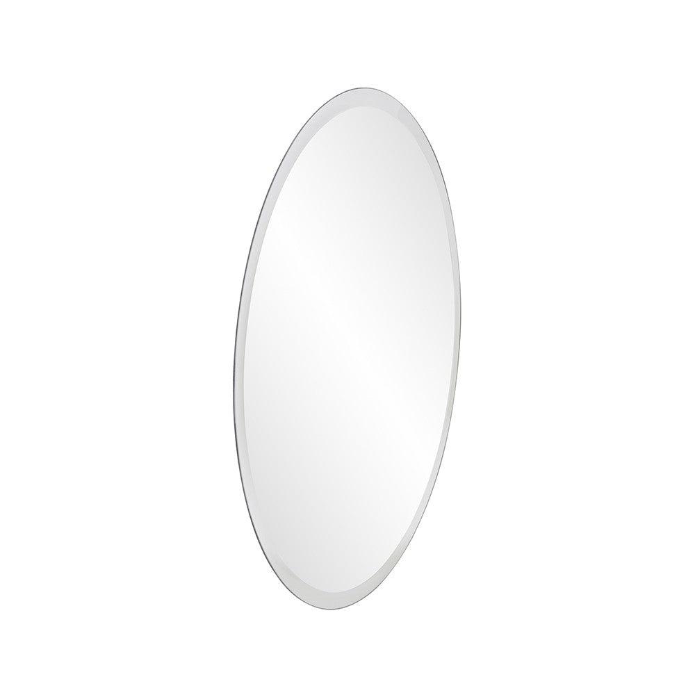 12" x 12" Minimalist Round Mirror with Beveled Edge - AFS