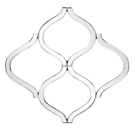 Interlocking Mirrored Curved Shapes with Beveled Edge - AFS