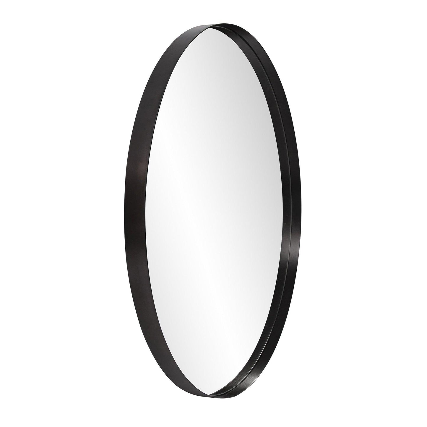 Round Stainless Steel Frame with Brushed Black Finish - AFS