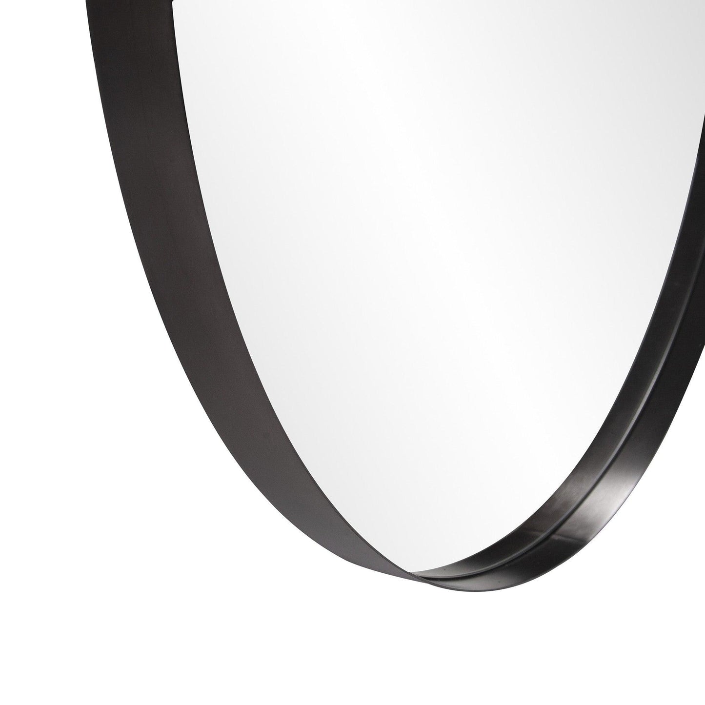 Round Stainless Steel Frame with Brushed Black Finish - AFS