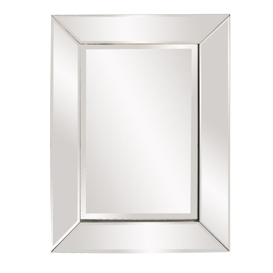 Rectangle Frame Mirror with Mirrored Finish And Beveled Edge - AFS