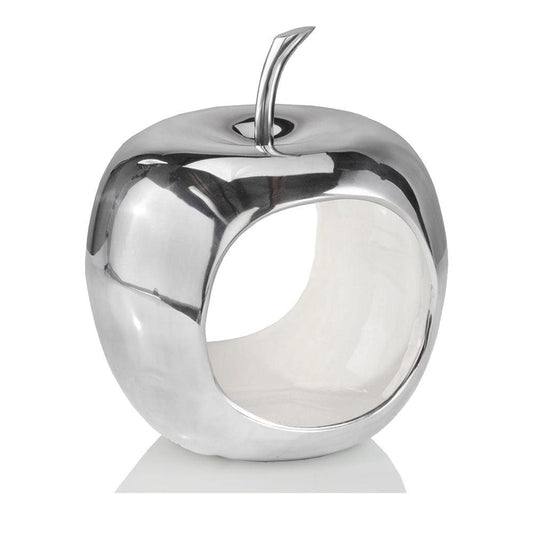 Apple Shaped Aluminum Decorative Accent Bowl - AFS