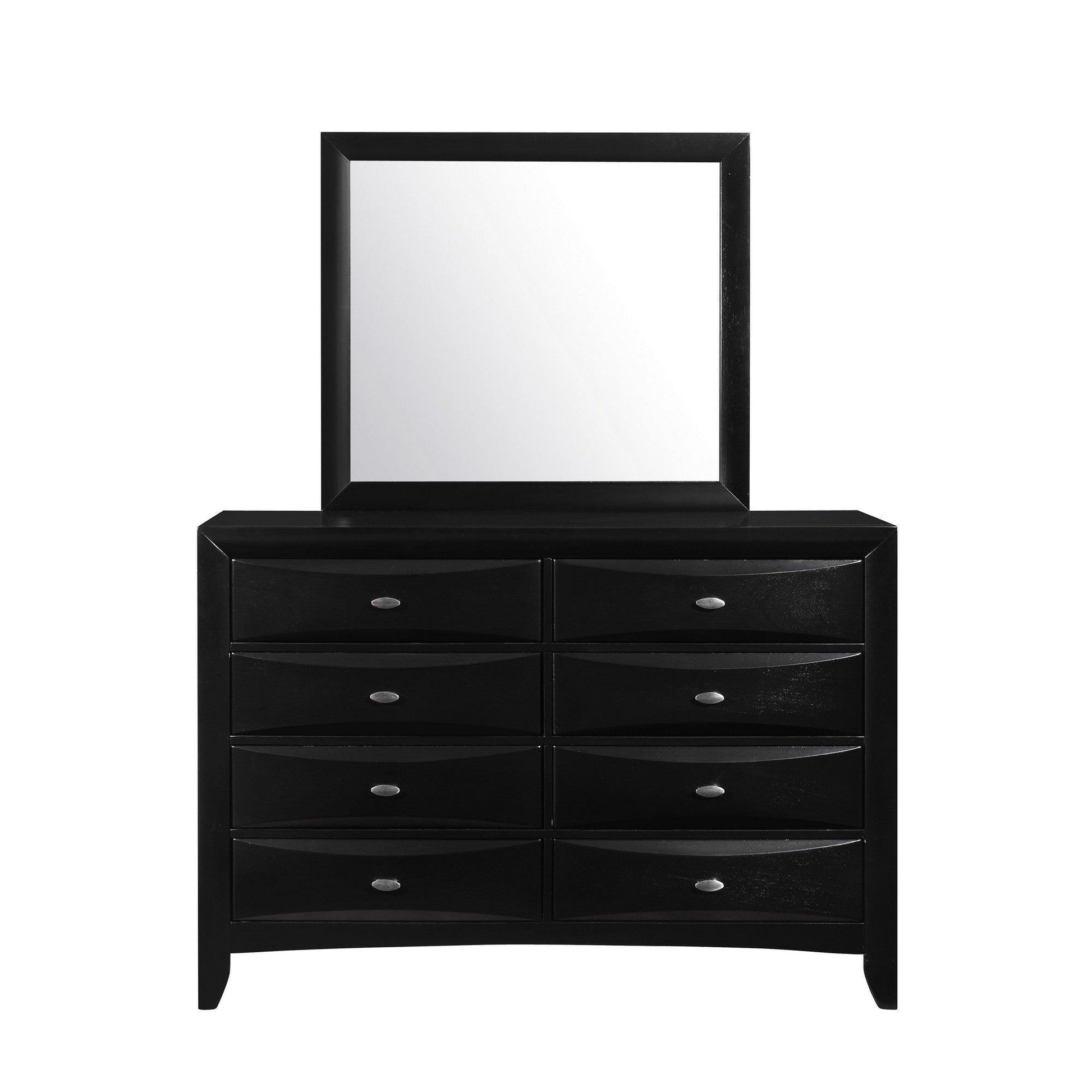 Black Dresser with 5 Chambared Drawer - AFS