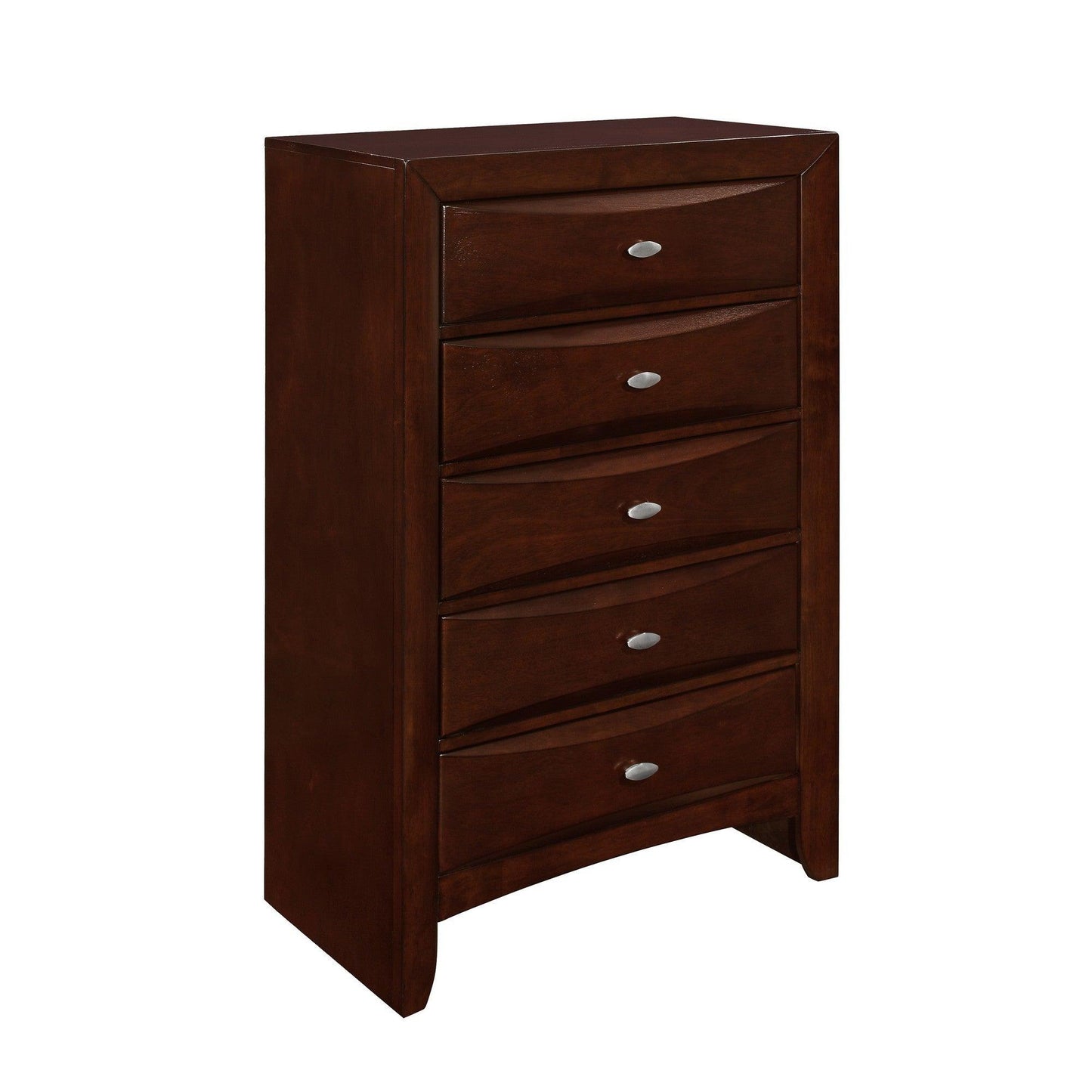 New Merlot Chest with 5 Chambared Drawer - AFS