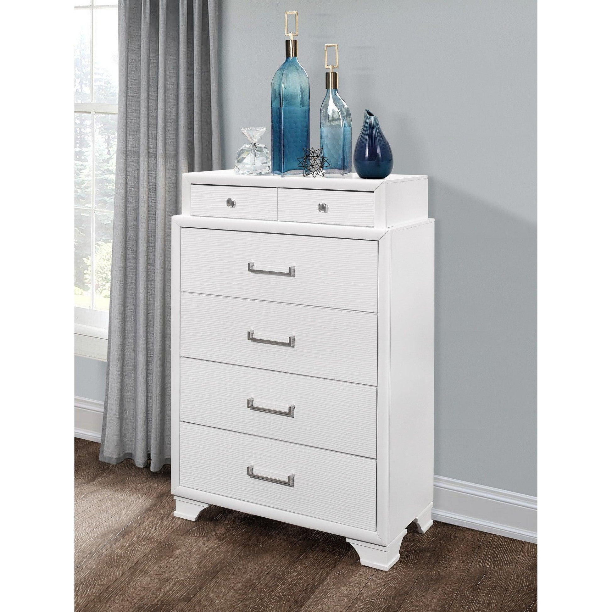 White Chest with 6 Drawers - AFS