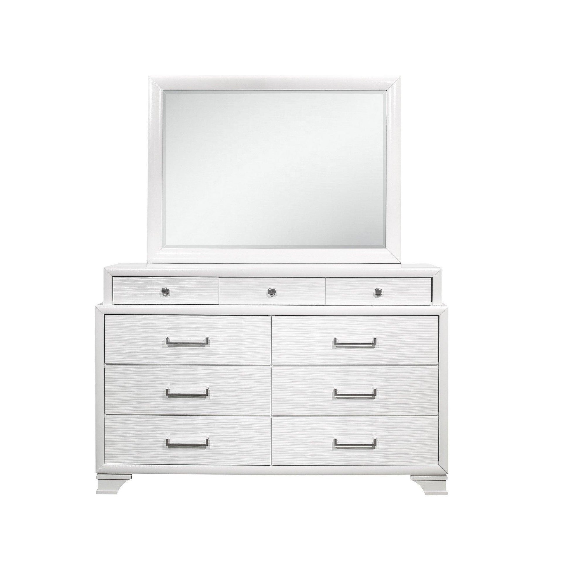 White Dresser with 9 Drawers - AFS