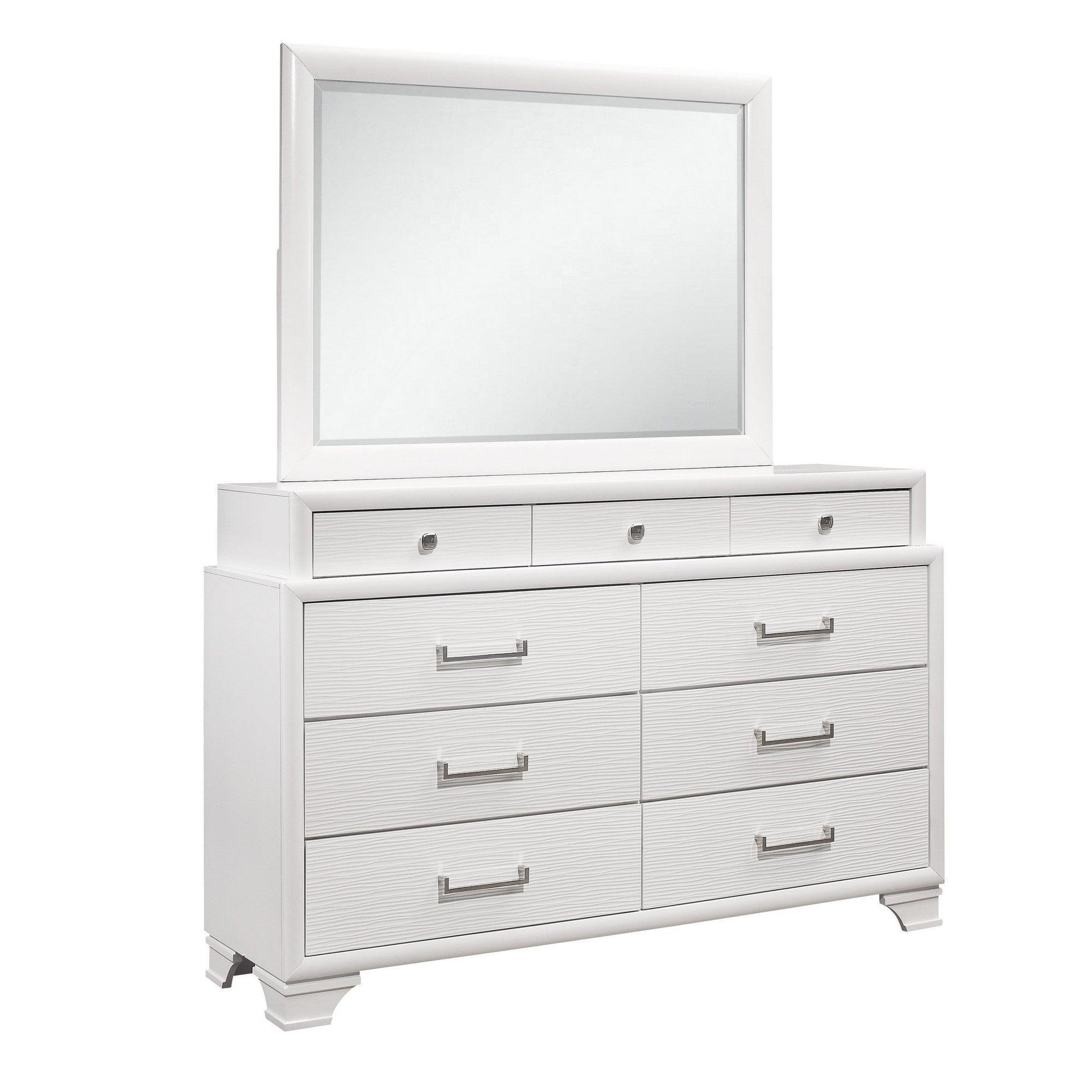 White Dresser with 9 Drawers - AFS