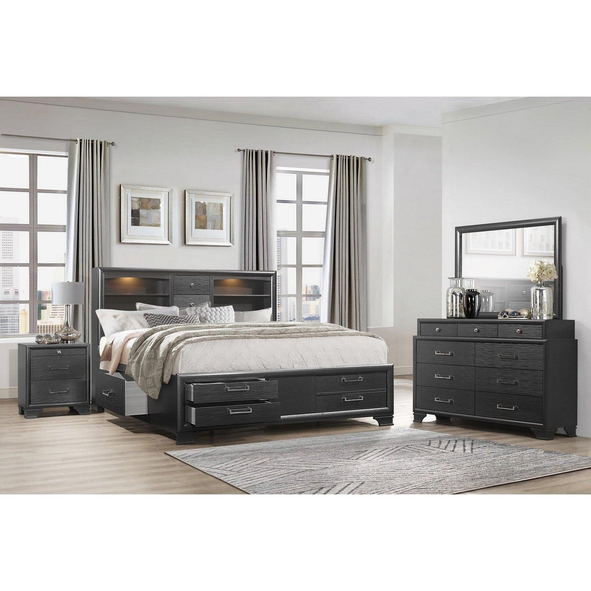 Grey Chest with 6 Drawers - AFS