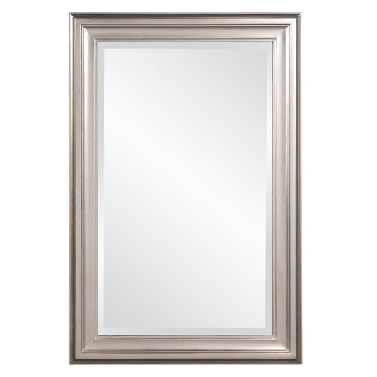 Rectangular Mirror with Leaf Wood Frame - AFS