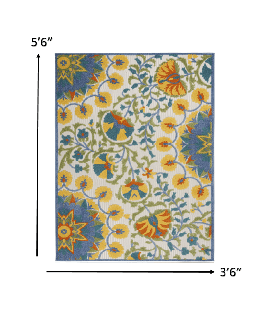 8? x 11' Multi Medallion Indoor Outdoor Area Rug - AFS