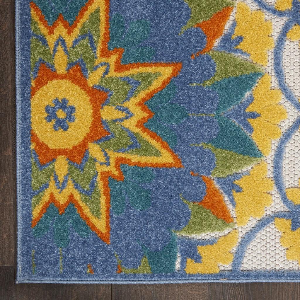 8? x 11' Multi Medallion Indoor Outdoor Area Rug - AFS