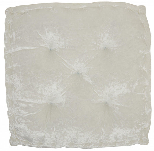 24" Ivory Silky Soft Velvet Throw Pillow - AFS