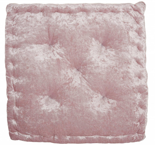 24" Pink Silky Soft Velvet Throw Pillow - AFS