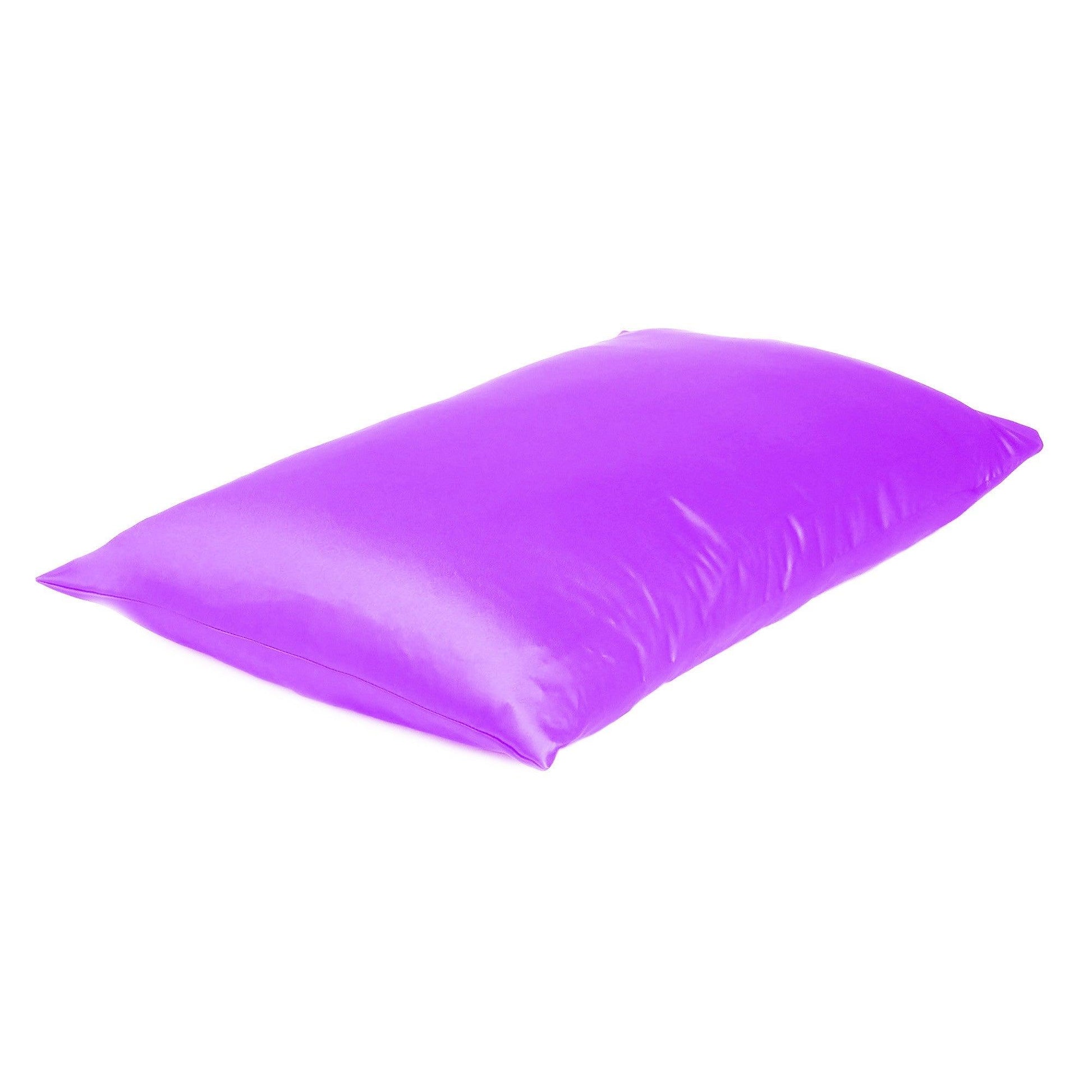 Violet Dreamy Set of 2 Silky Satin Standard Pillowcases - AFS