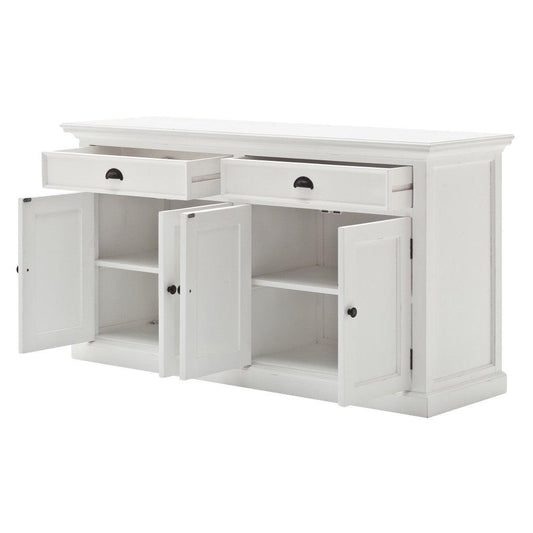 Modern Farmhouse White Buffet Server - AFS