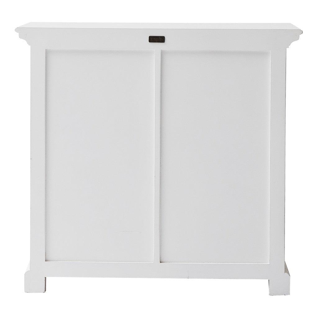 Modern Farmhouse White Medium Accent Cabinet with Baskets - AFS