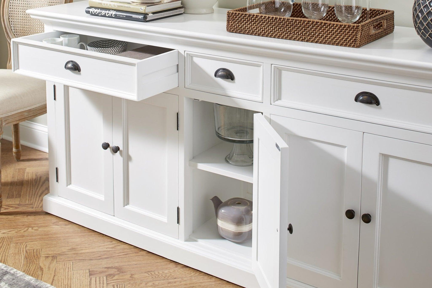 Modern Farm White Buffet Server - AFS