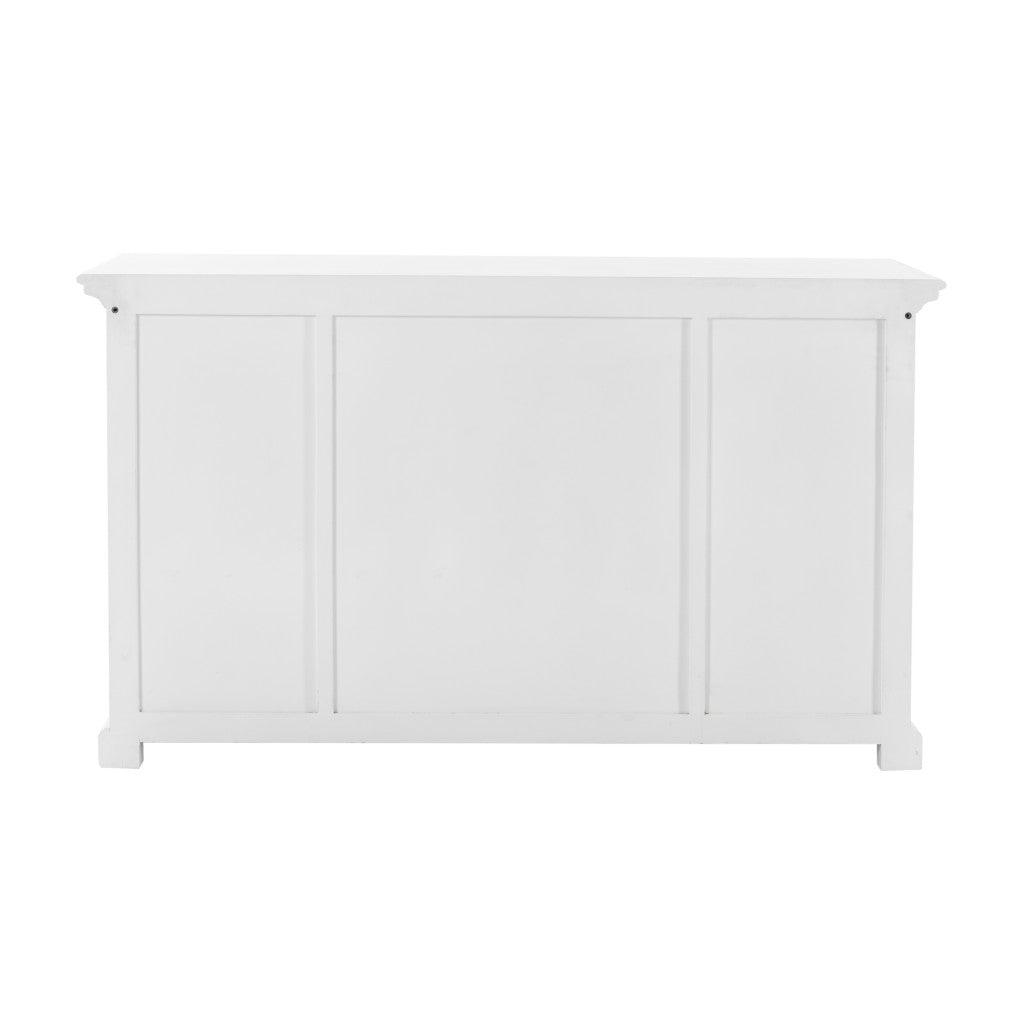 White Accent Cabinet with Glass Doors - AFS