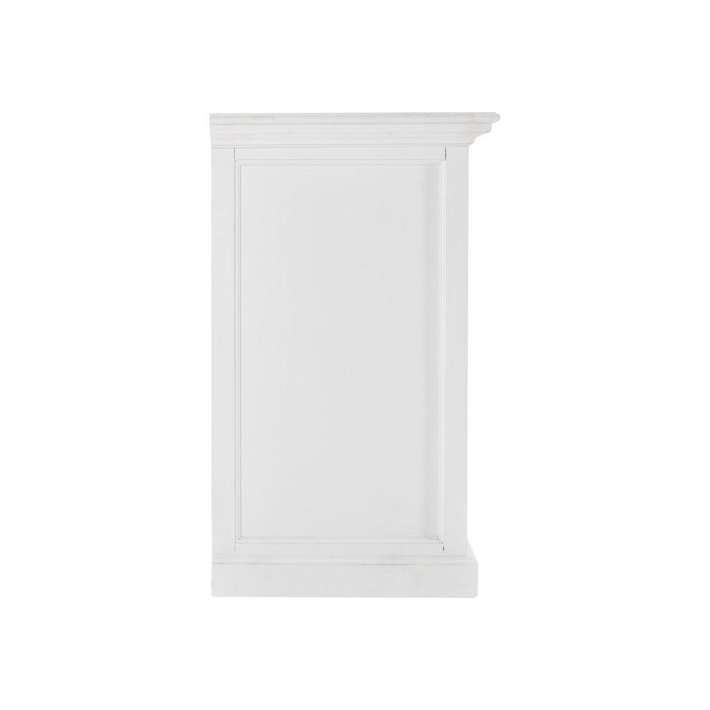 White Accent Cabinet with Glass Doors - AFS