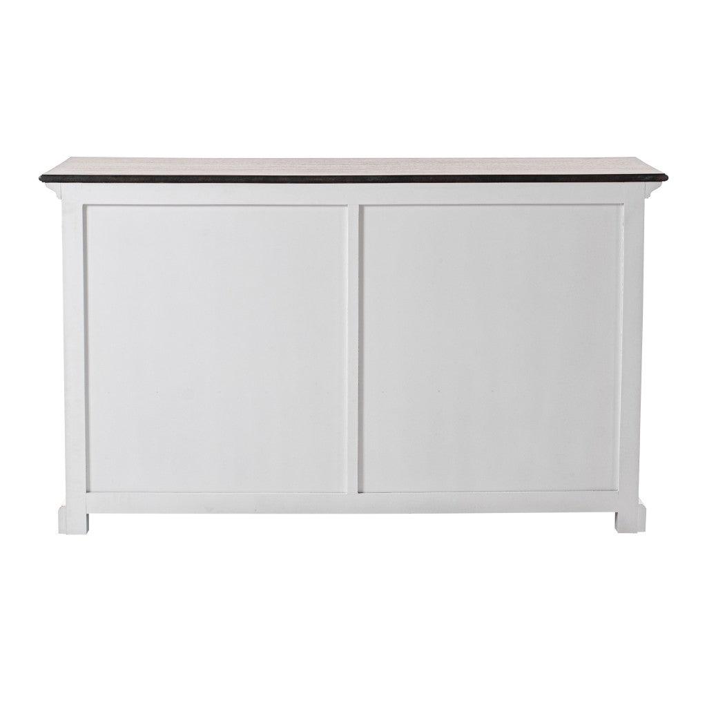 Modern Farmhouse Brown and White Buffet Server - AFS