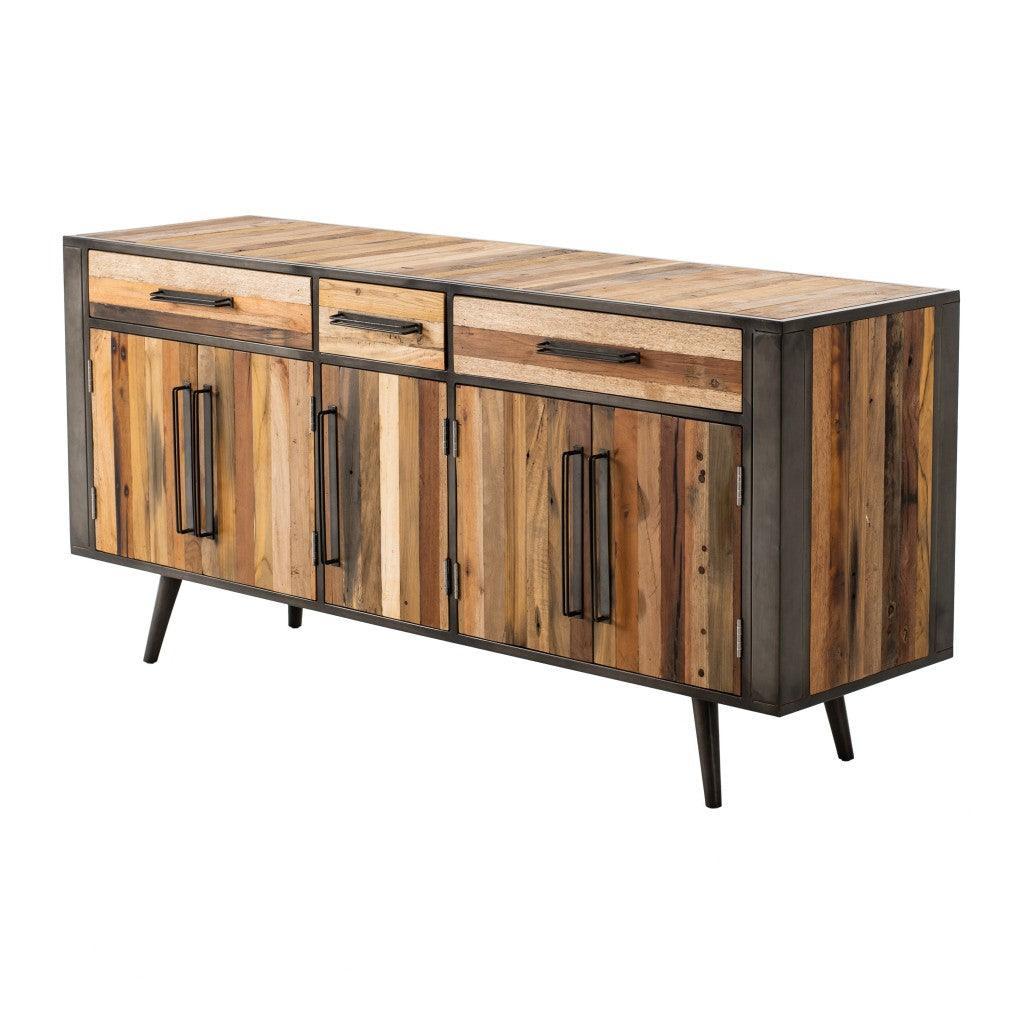 71" Modern Rustic Natural Buffet Server - AFS