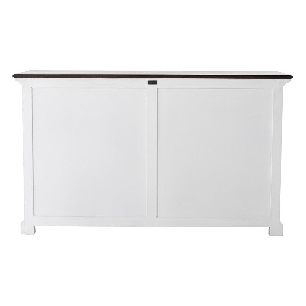 Modern Farm Brown and White Two Door Buffet Server - AFS