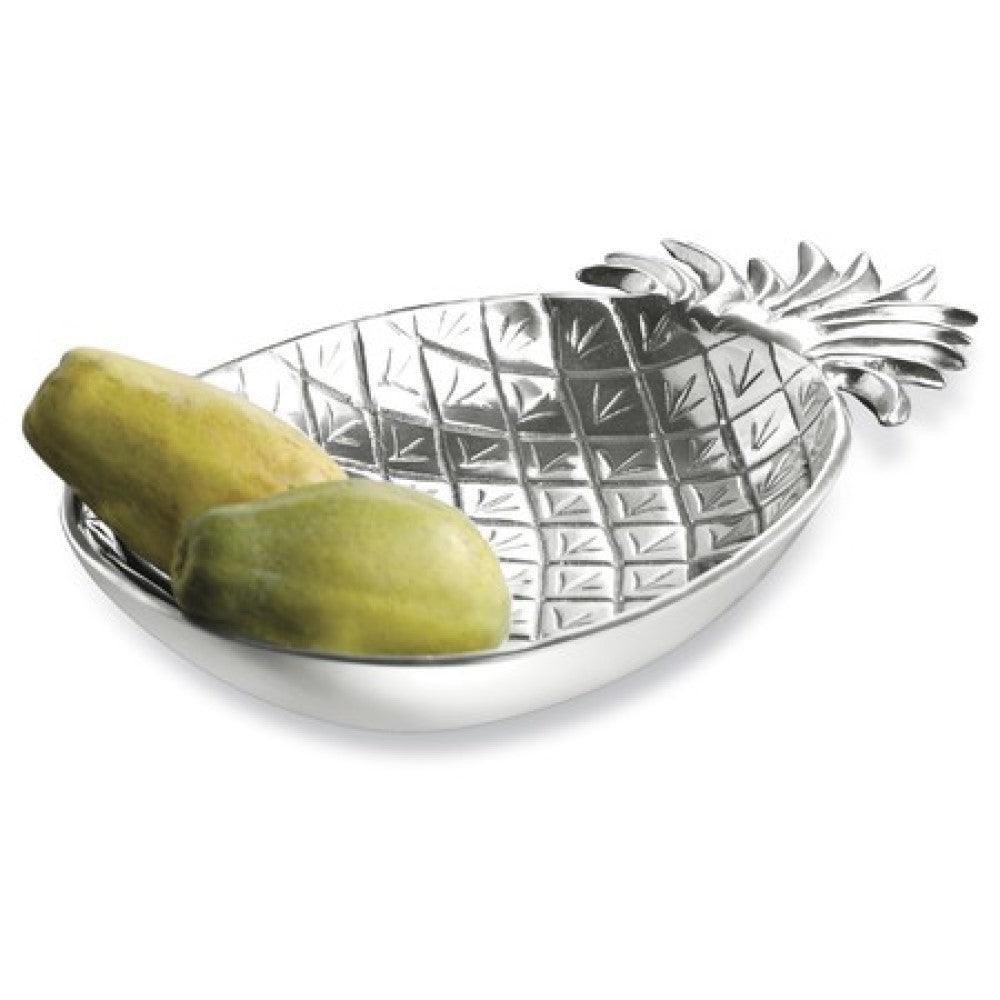 Silver Tropical Pineapple Shaped Serving Bowl - AFS