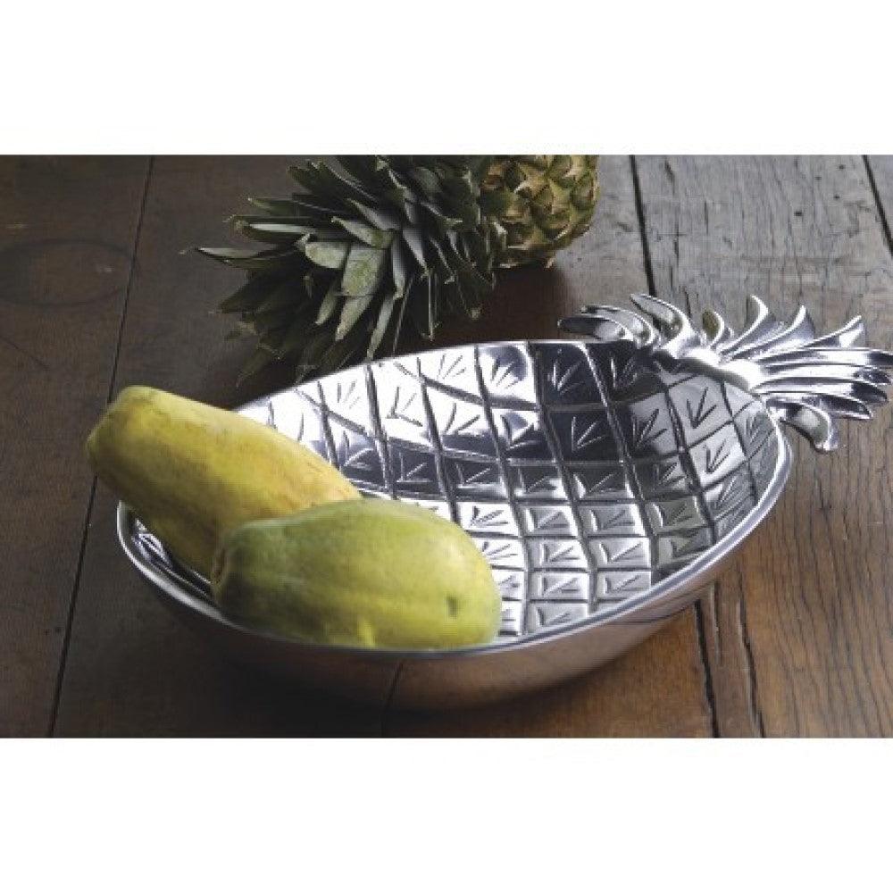 Silver Tropical Pineapple Shaped Serving Bowl - AFS