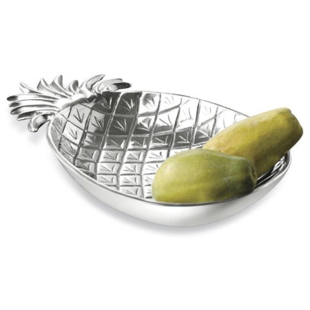 Silver Tropical Pineapple Shaped Serving Bowl - AFS