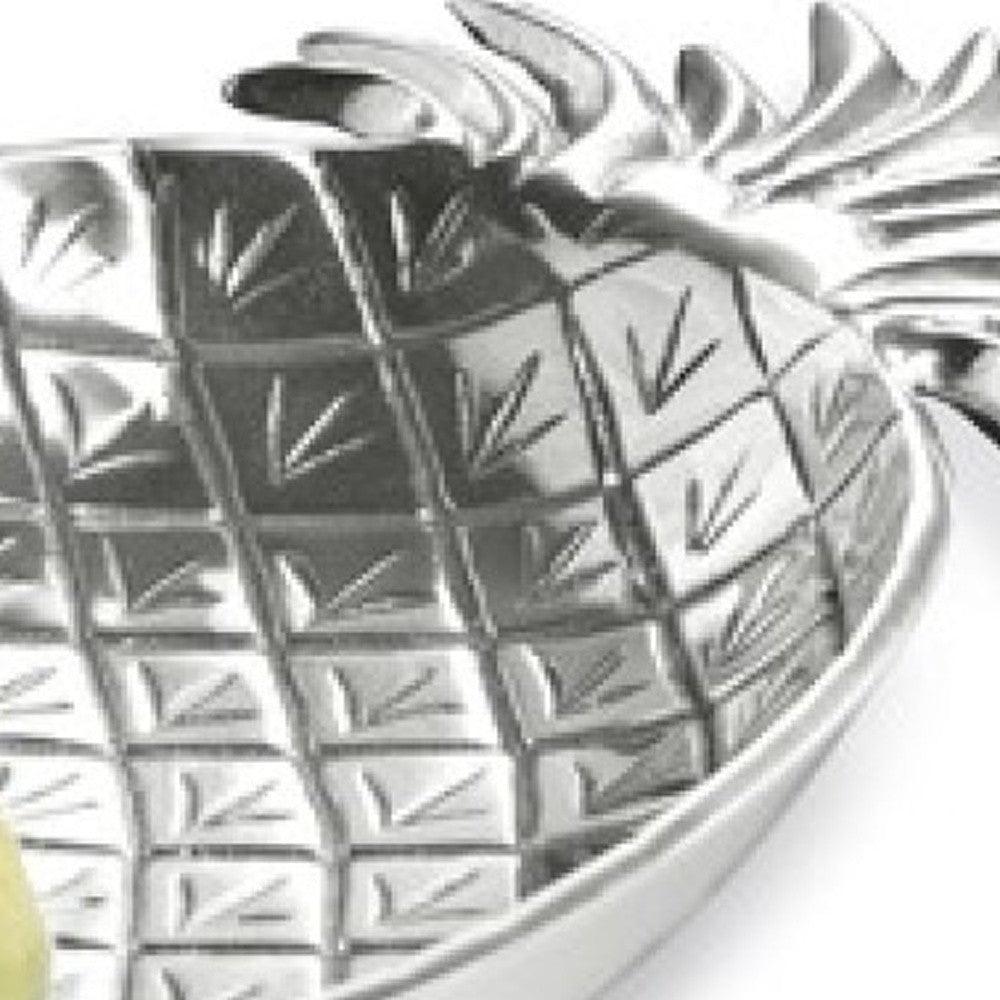 Silver Tropical Pineapple Shaped Serving Bowl - AFS